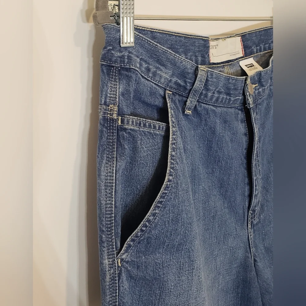 Levi's Vintage Carpenter Jeans Size 32X28.5 Utility Work Hi Rise 100% Cotton